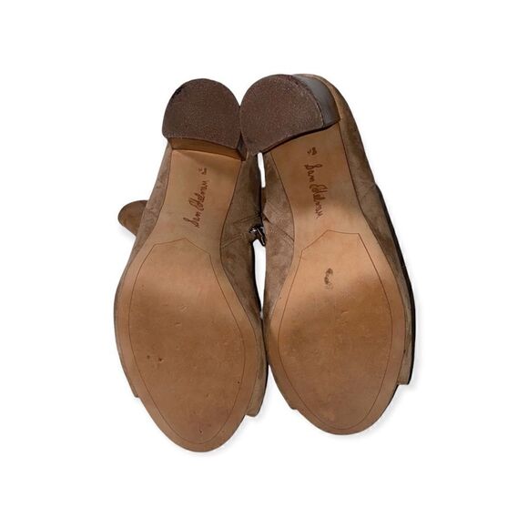 Sam Edelman Yarin Suede Peeptoe Booties - Picture 8 of 9